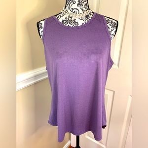 Athletic, Women’s purple top with back cutouts! Size 12/14